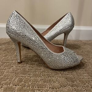 Lauren Lorraine Rhinestone Heels Size 9
